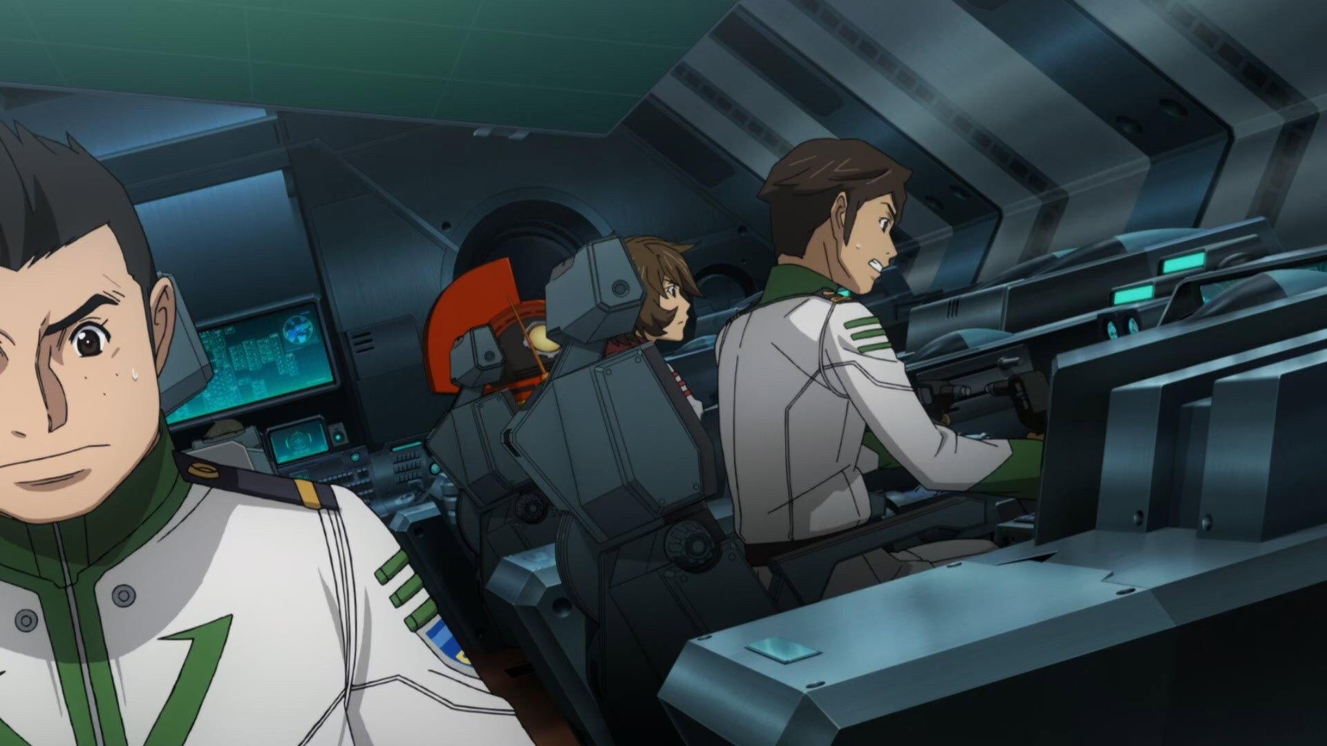 Still from The Shocking White Comet Empire: The Yamato Rams Through!