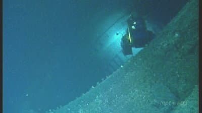 Still from Sinking the Supership
