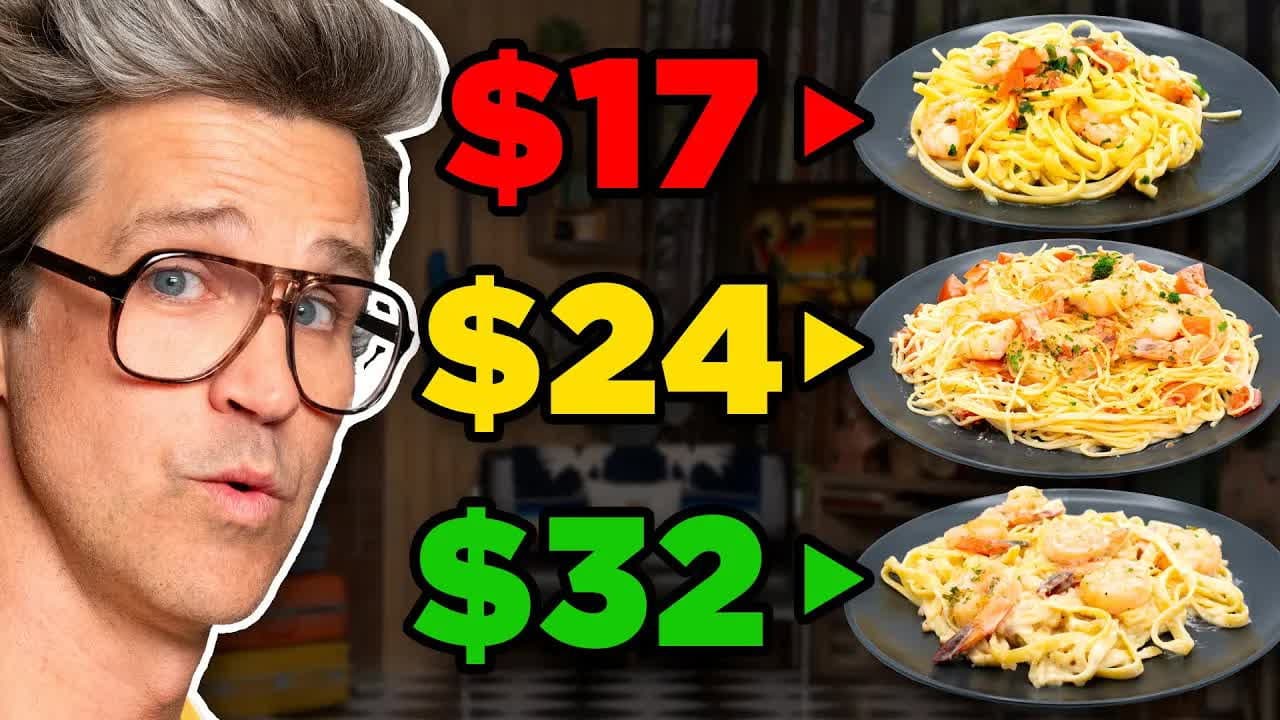 Still from Frozen vs. Fast vs. Fancy Food Taste Test