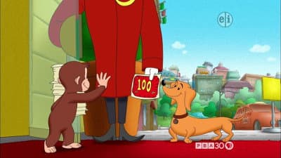 Still from Curious George Goes for 100