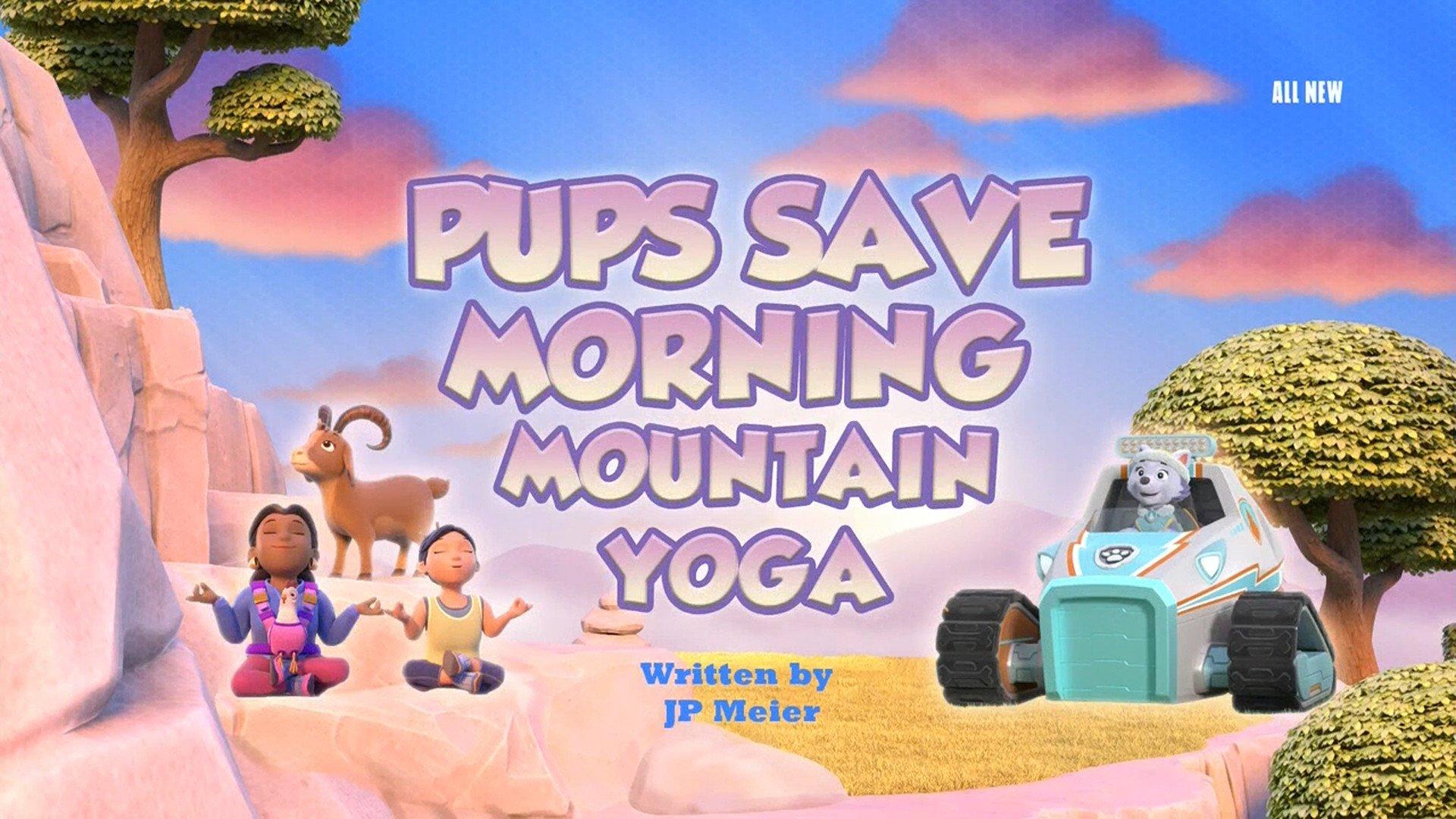Still from Pups Save Morning Mountain Yoga