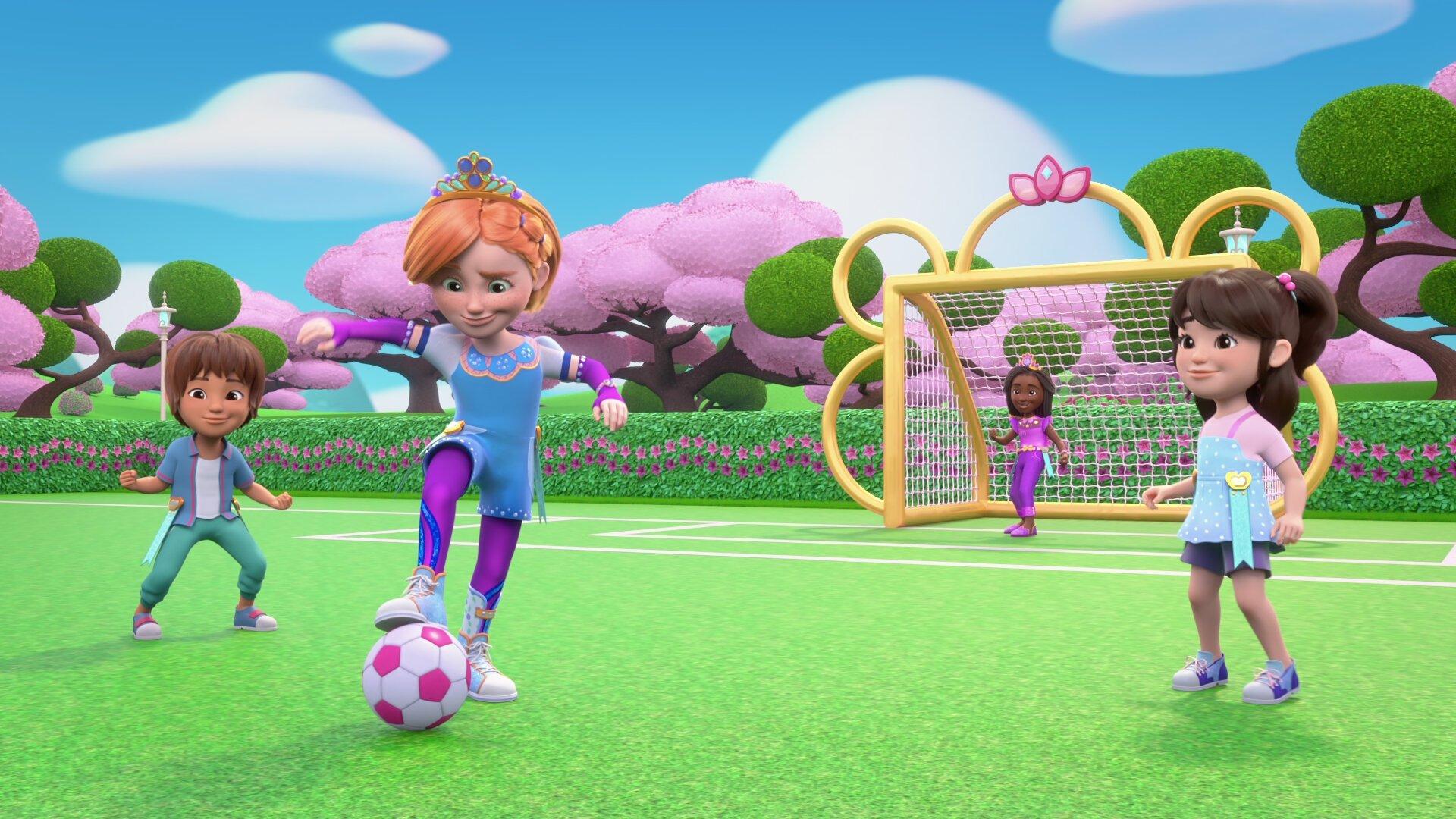 Still from Princesses Soccer Spectacular