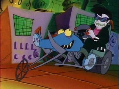Still from Queasy Rider