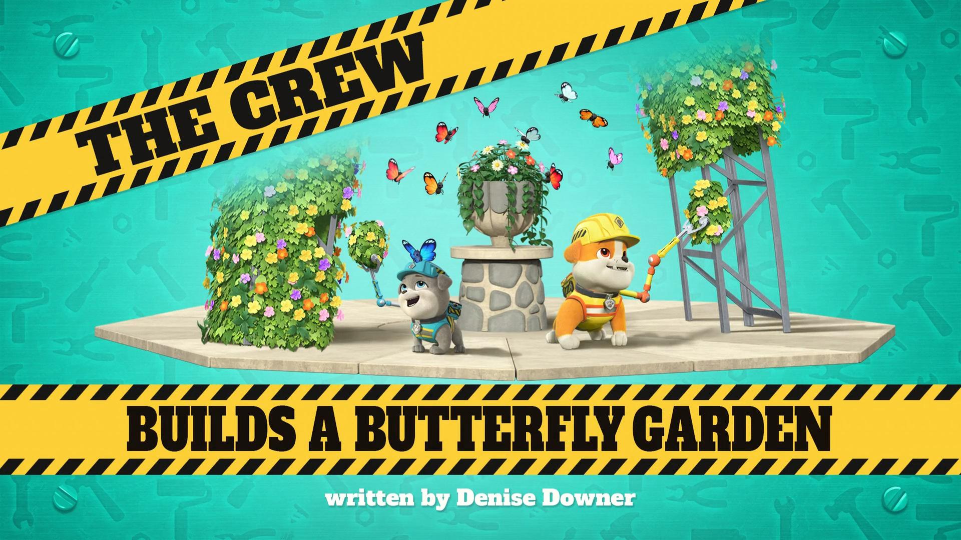 Still from The Crew Builds a Butterfly Garden