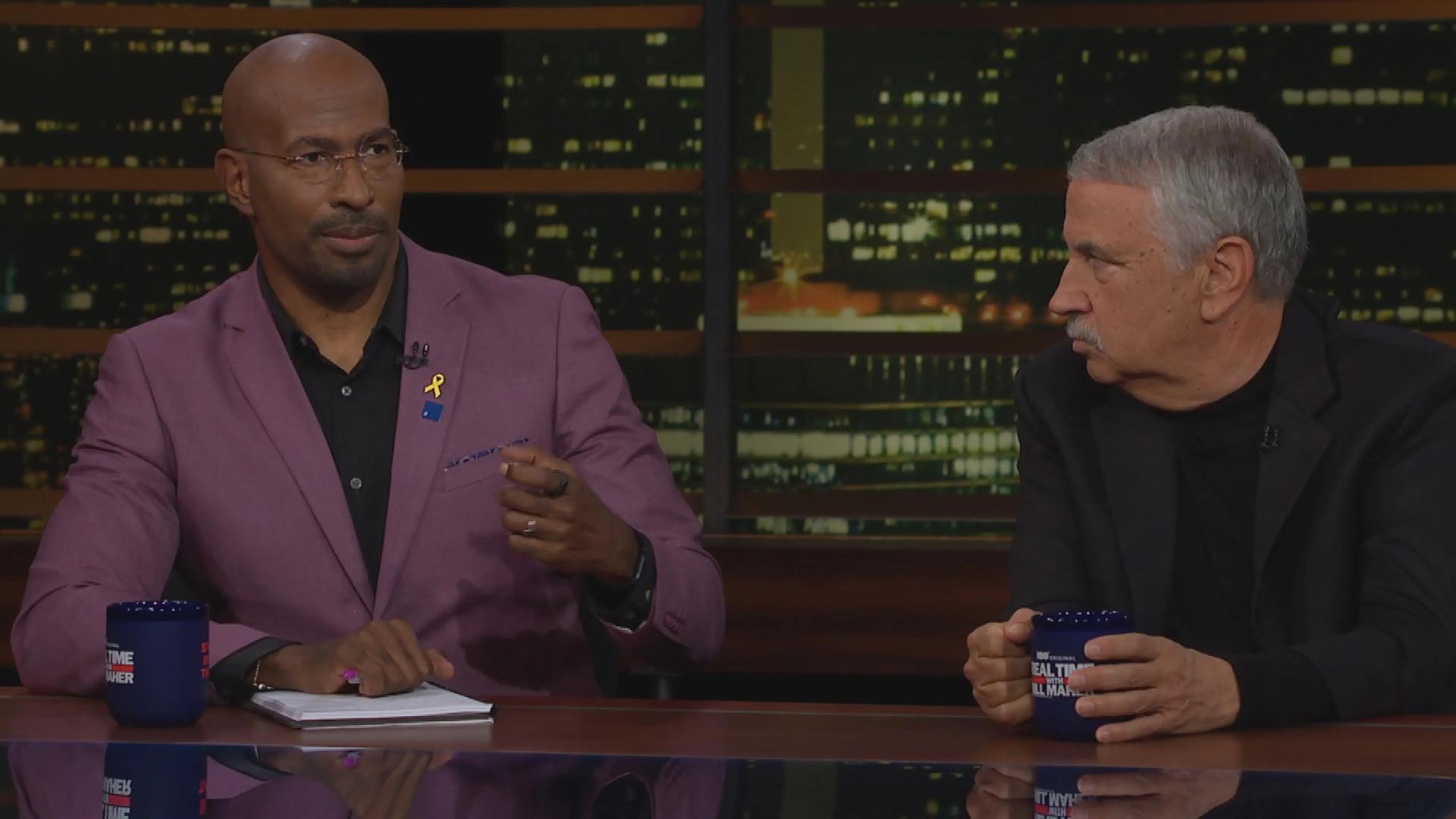 Still from October 3, 2025: Louis C.K., Van Jones, Thomas Friedman