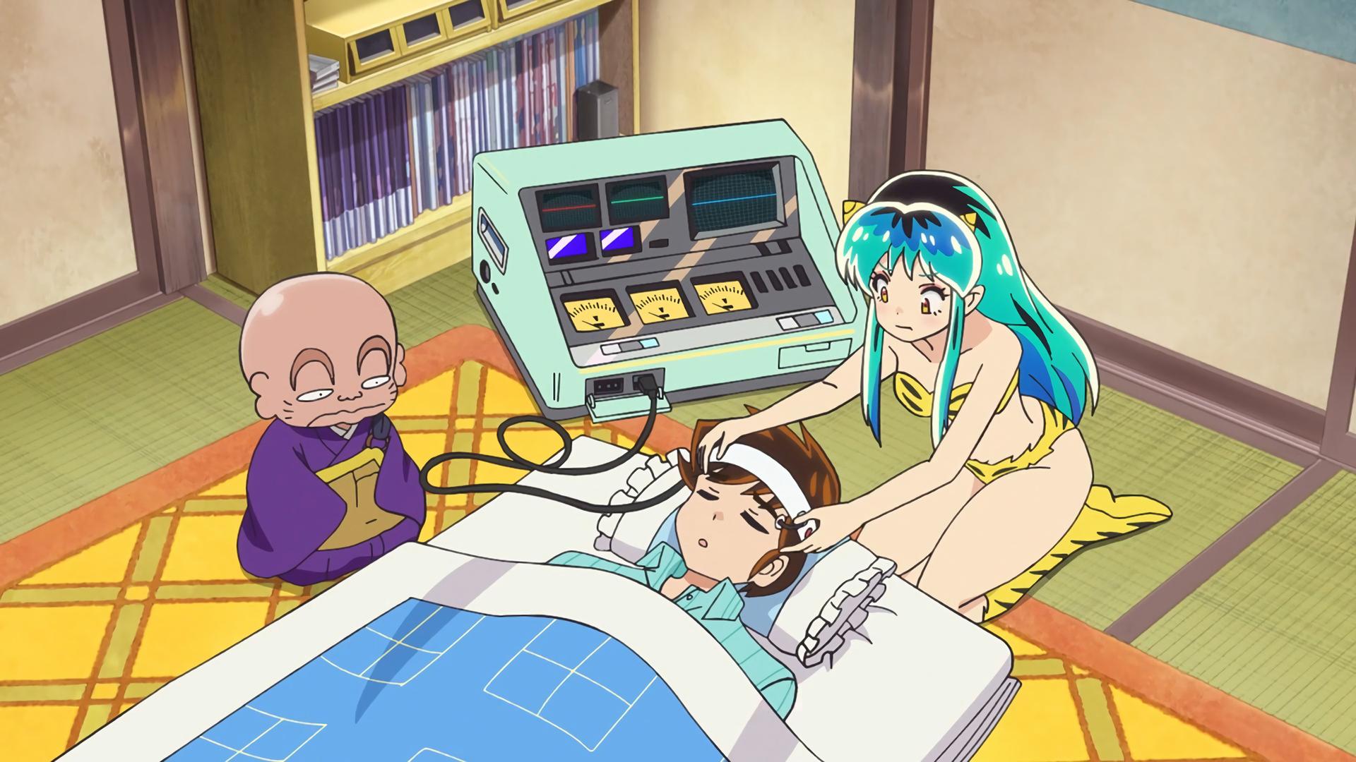 Still from Lovely Darling in Danger!! / Foxes in the Moonlight / The Home Visit Blues: Mark Onsen Goes to Space
