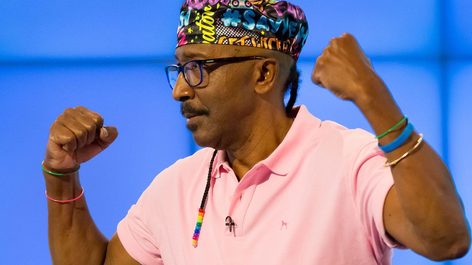 Still from Sara Pascoe, Dan Walker, Nicola Coughlan and Mr Motivator