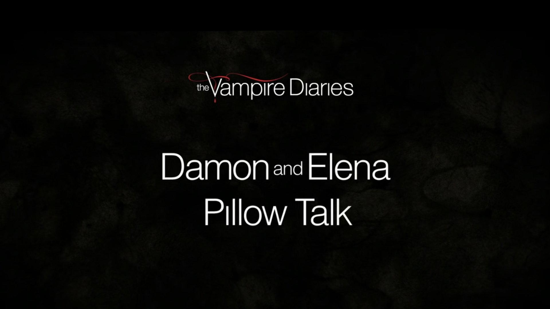 Still from Favorite Scenes: Damon and Elena Pillow Talk
