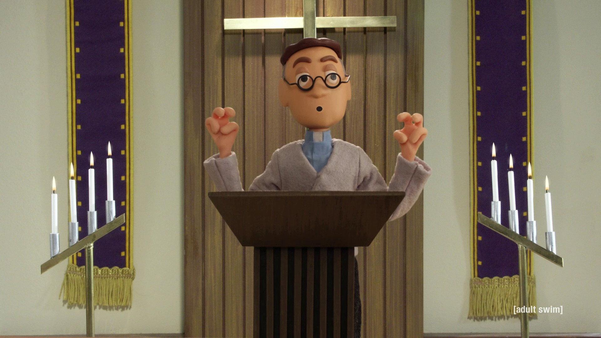 Still from Rev. Putty Sermons: Cuteness