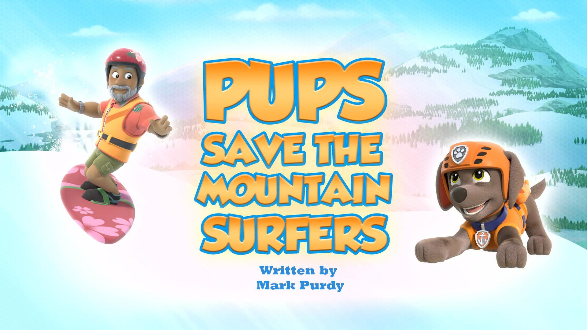 Still from Pups Save the Mountain Surfers