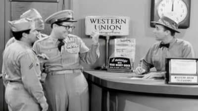 Still from Sergeant Bilko Presents Bing Crosby