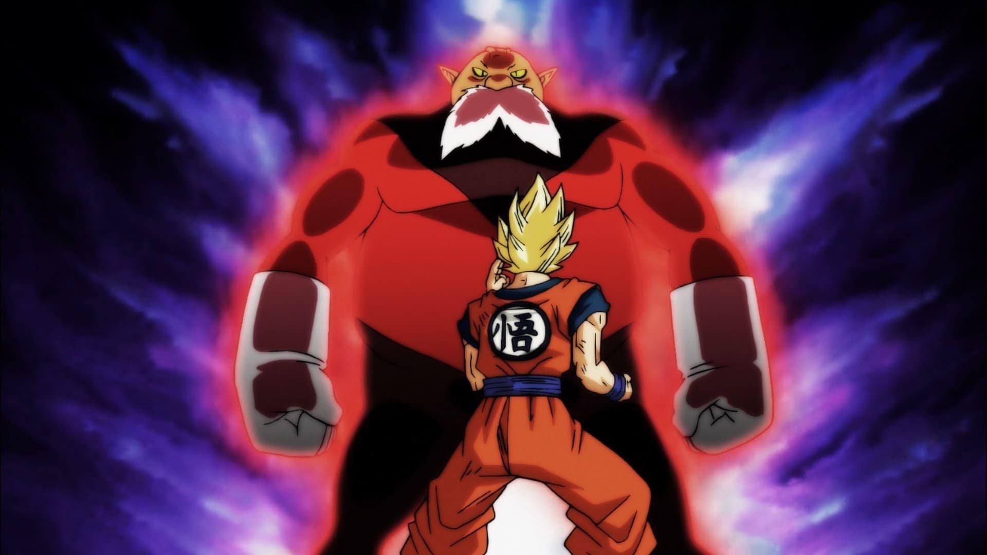 Still from Goku Must Pay; The Warrior of Justice Top Barges In!