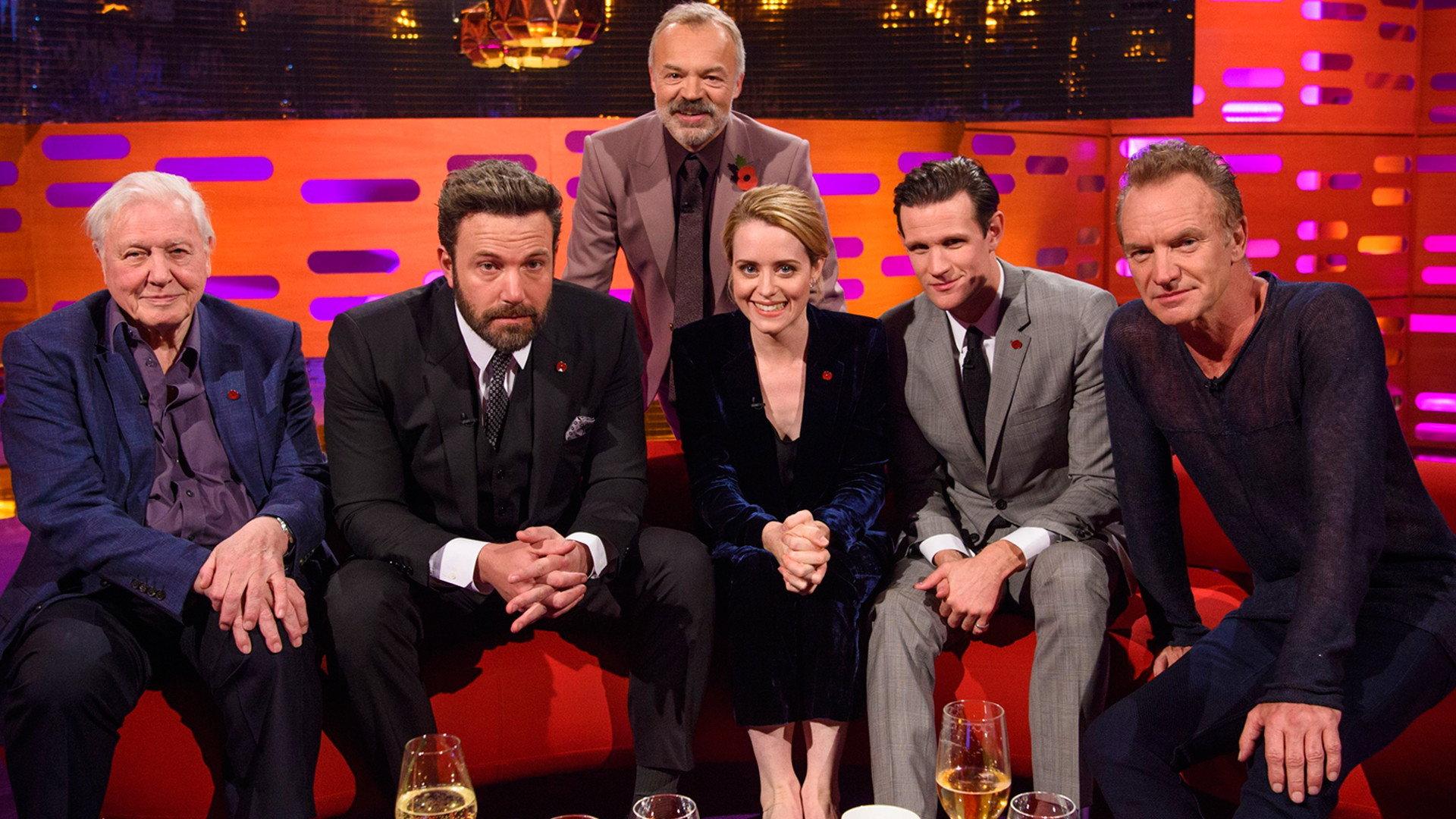 Still from Ben Affleck, Sir David Attenborough, Matt Smith, Claire Foy, Sting