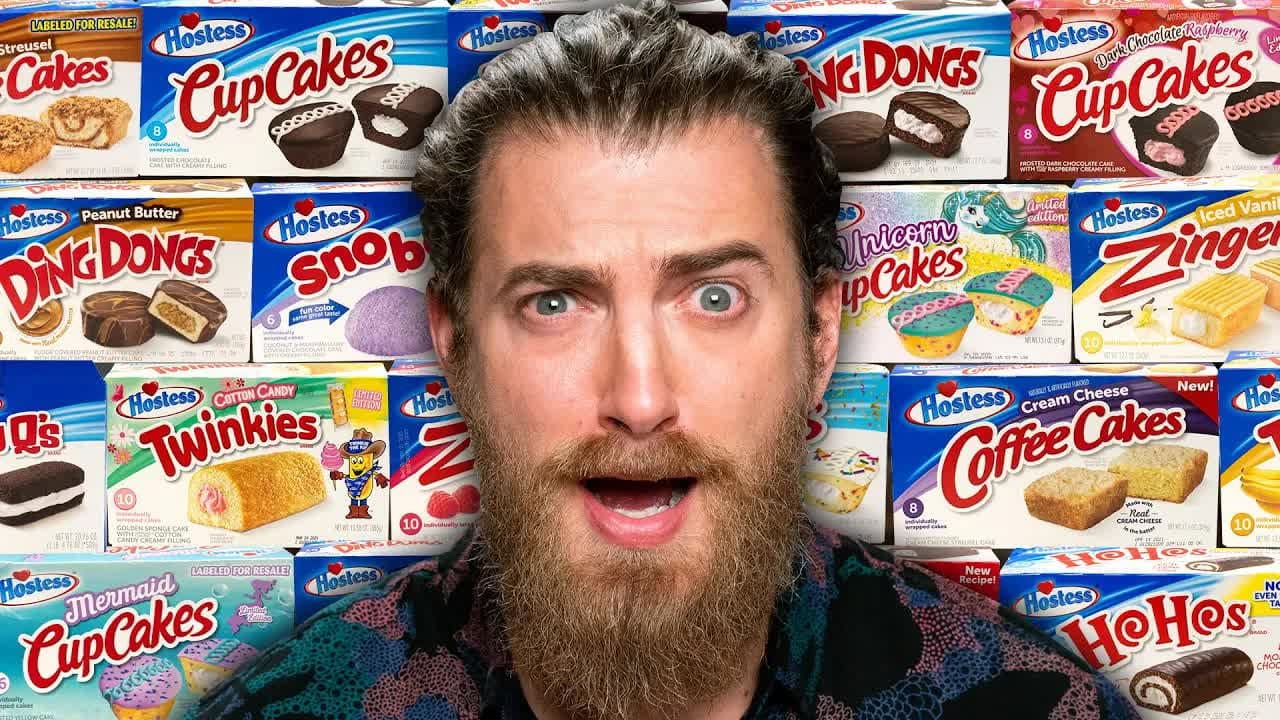 Still from We Try EVERY Hostess Cake Flavor