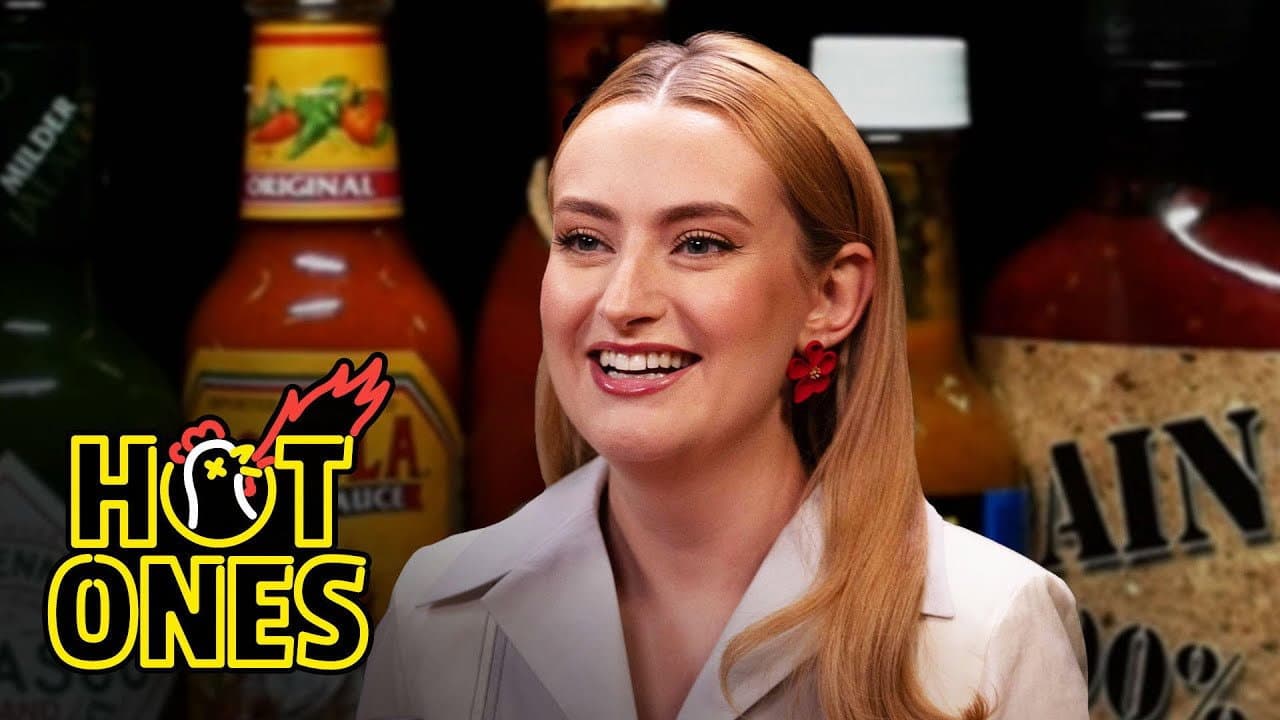 Still from Amelia Dimoldenberg Goes on a Date With Spicy Wings