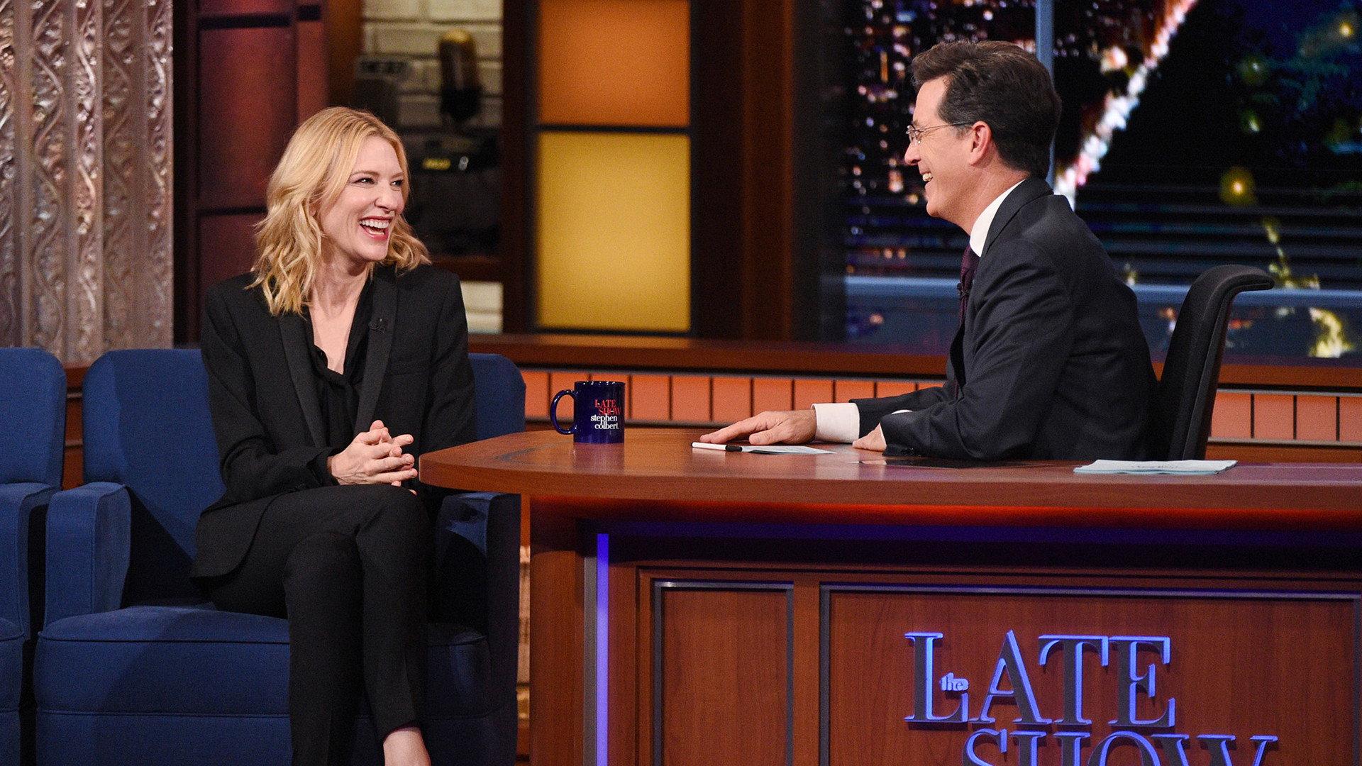 Still from Cate Blanchett, Brian Chesky, Dartmouth Football Dummy