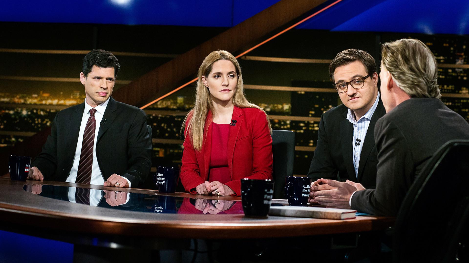Still from Matt Schlapp; Chris Hayes, Louise Mensch, and Max Brooks; Timothy Snyder