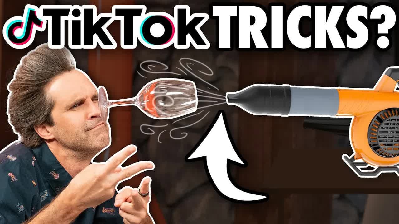 Still from We Try Crazy TikTok Tricks