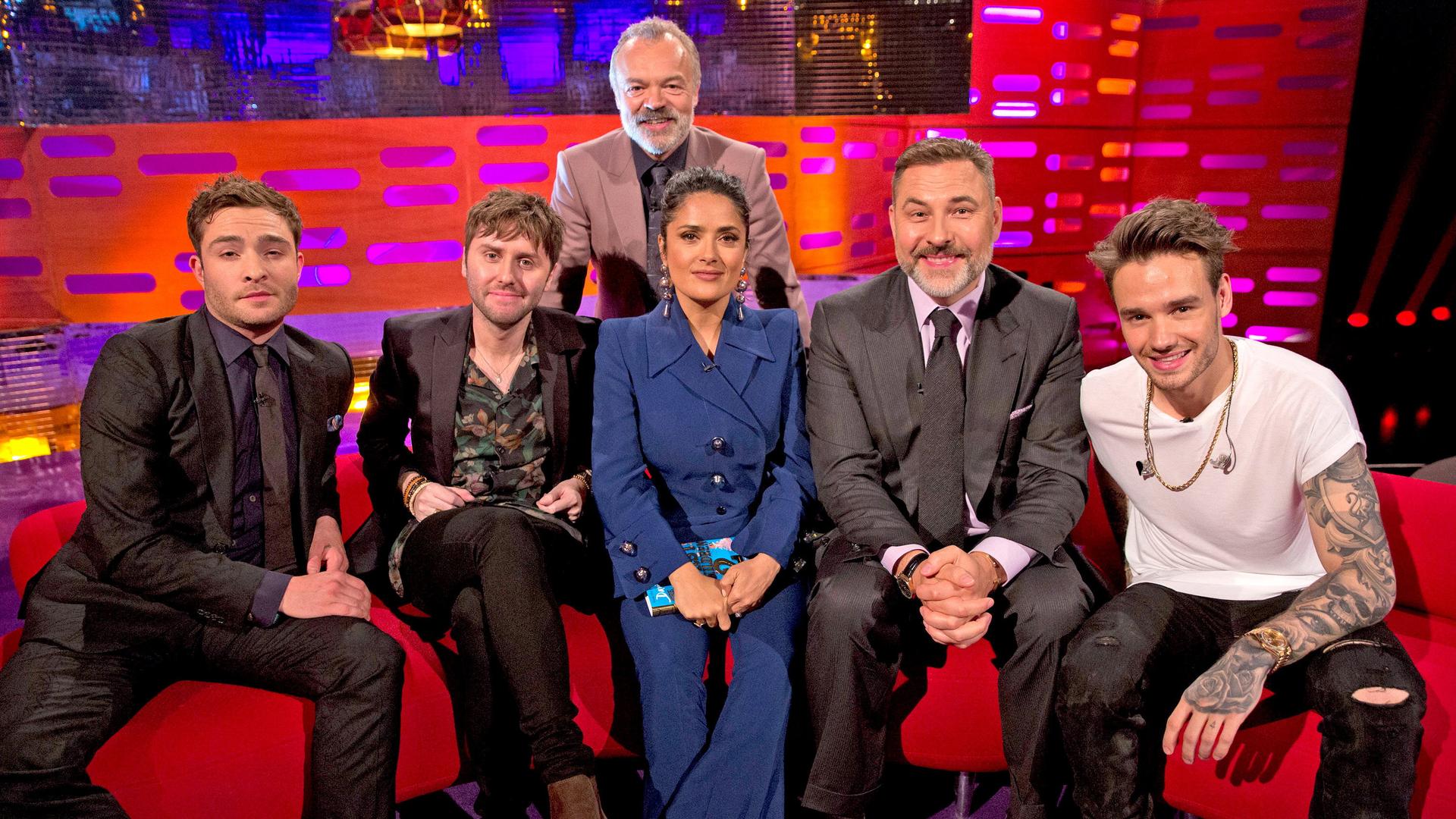 Still from Salma Hayek, David Walliams, Ed Westwick, James Buckley, Liam Payne