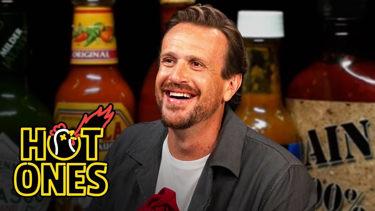 Still from Jason Segel Won't Back Down While Eating Spicy Wings