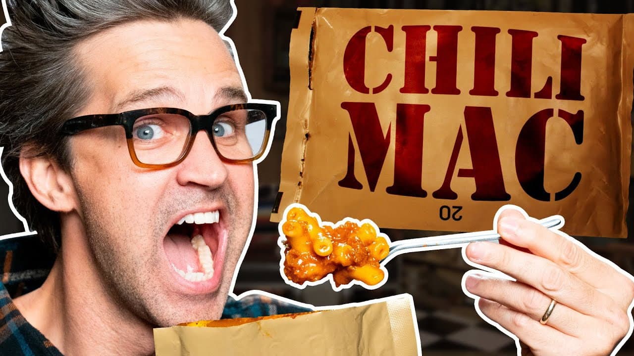 Still from What's The Best MRE? Taste Test