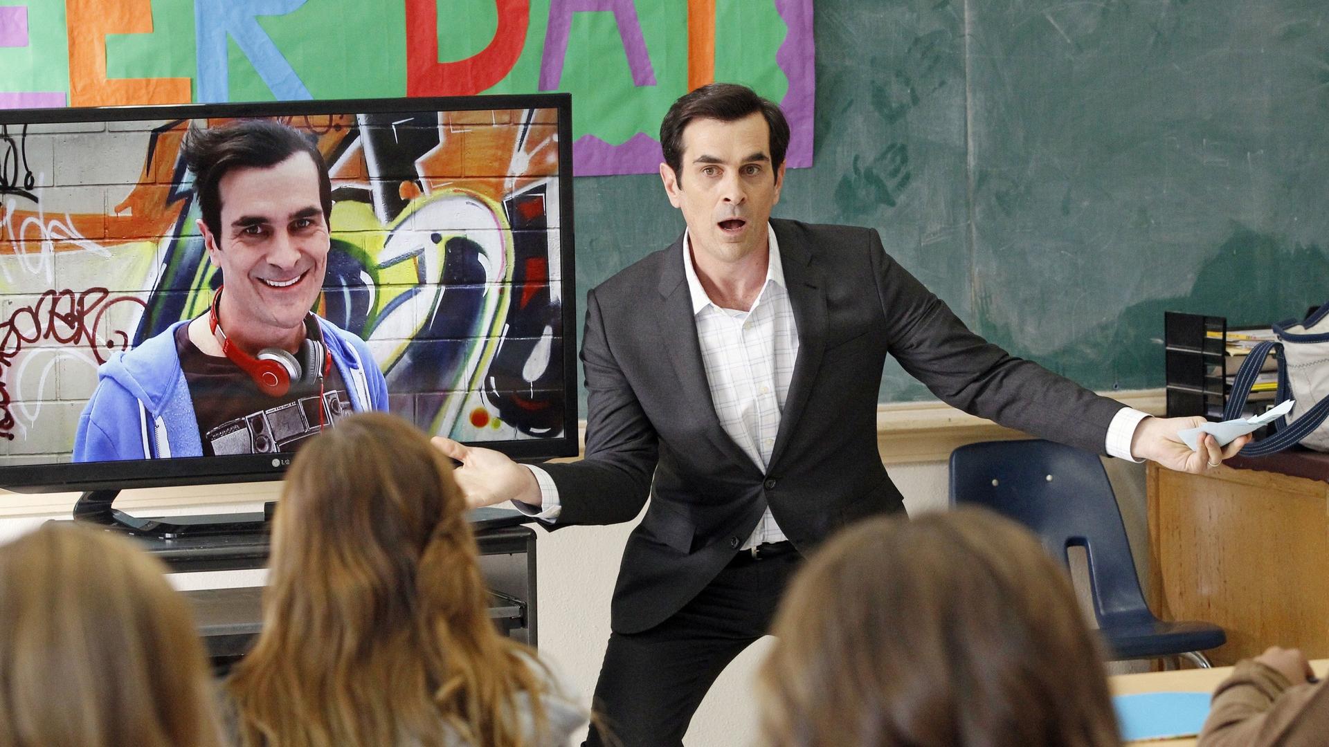 Still from Career Day