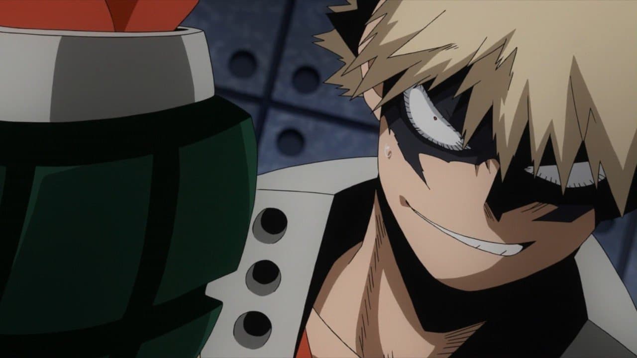 Still from Deku vs. Kacchan