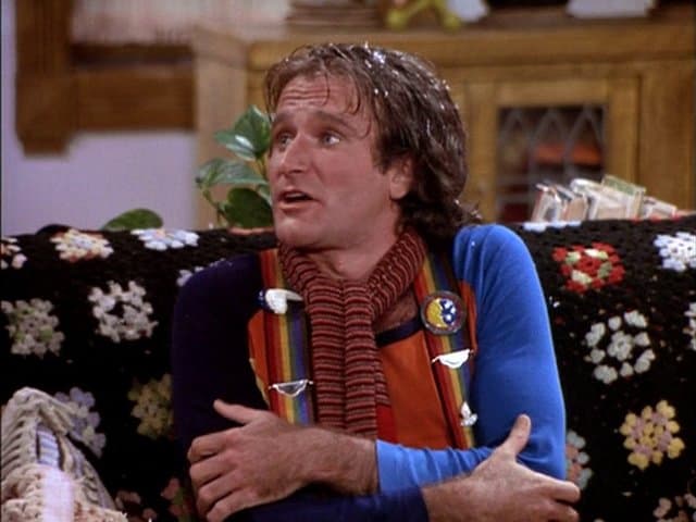 Still from Mork the Gullible