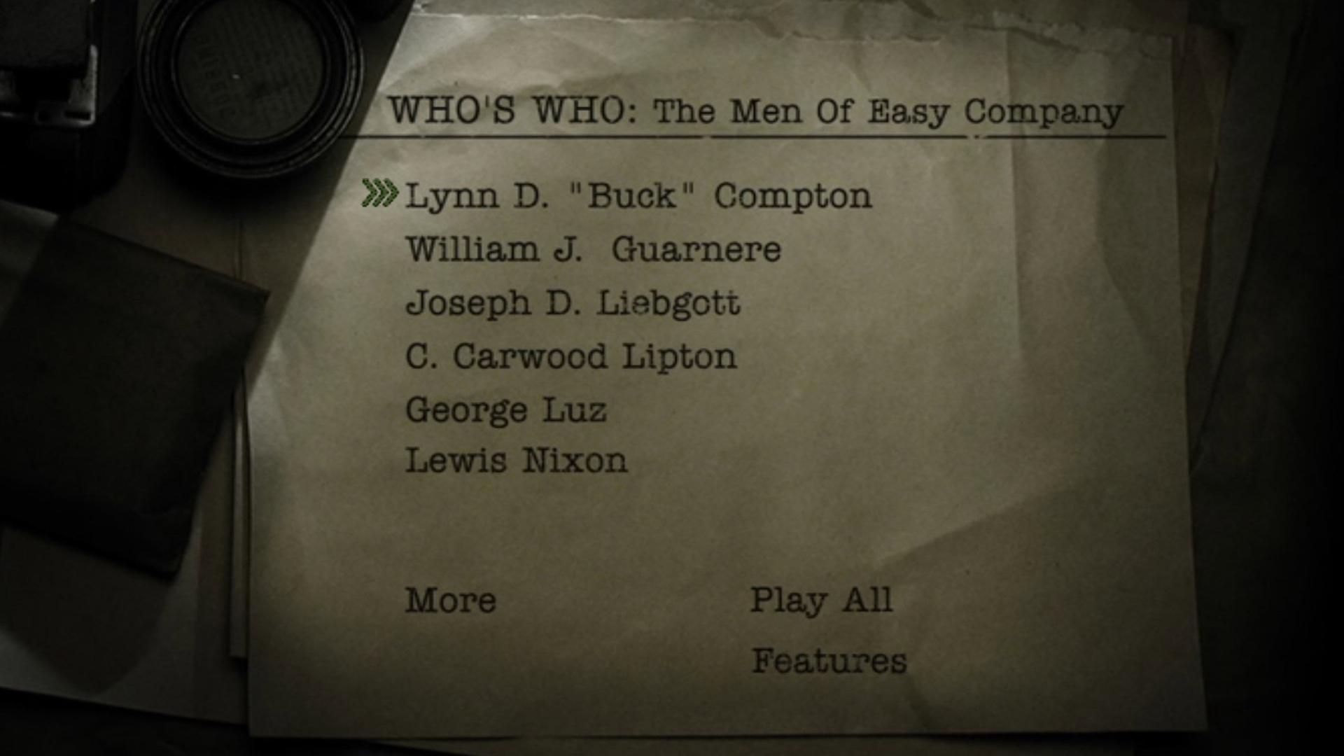 Still from Who's Who: The Men of Easy Company