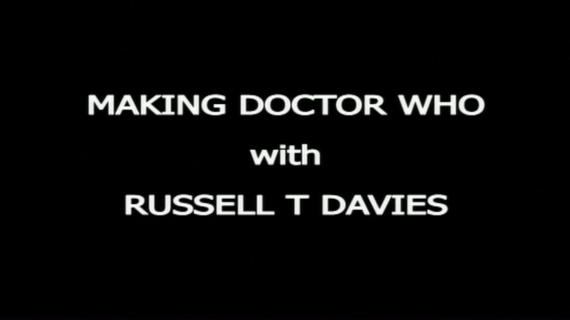 Still from Making Doctor Who with Russell T Davies
