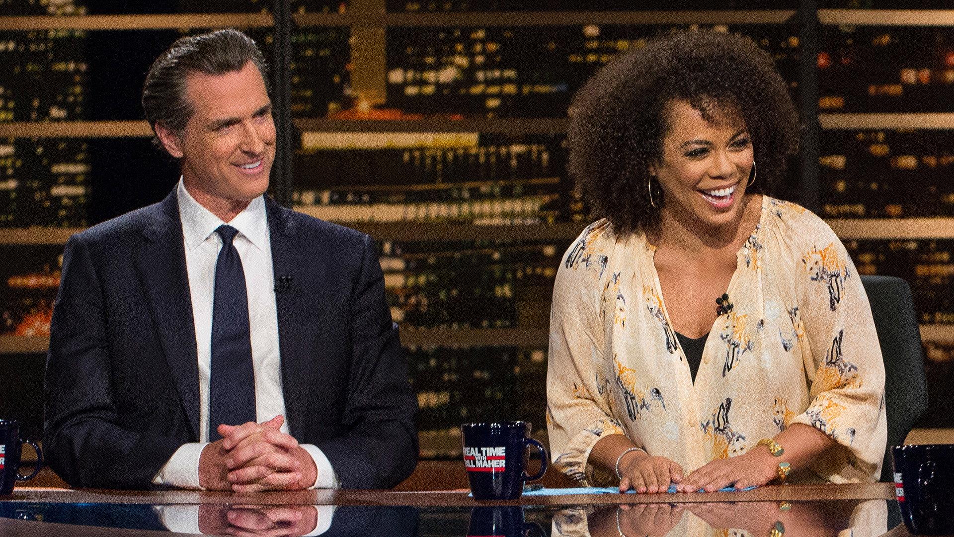 Still from Al Franken; Penn Jillette; Amy Holmes; Gavin Newsom
