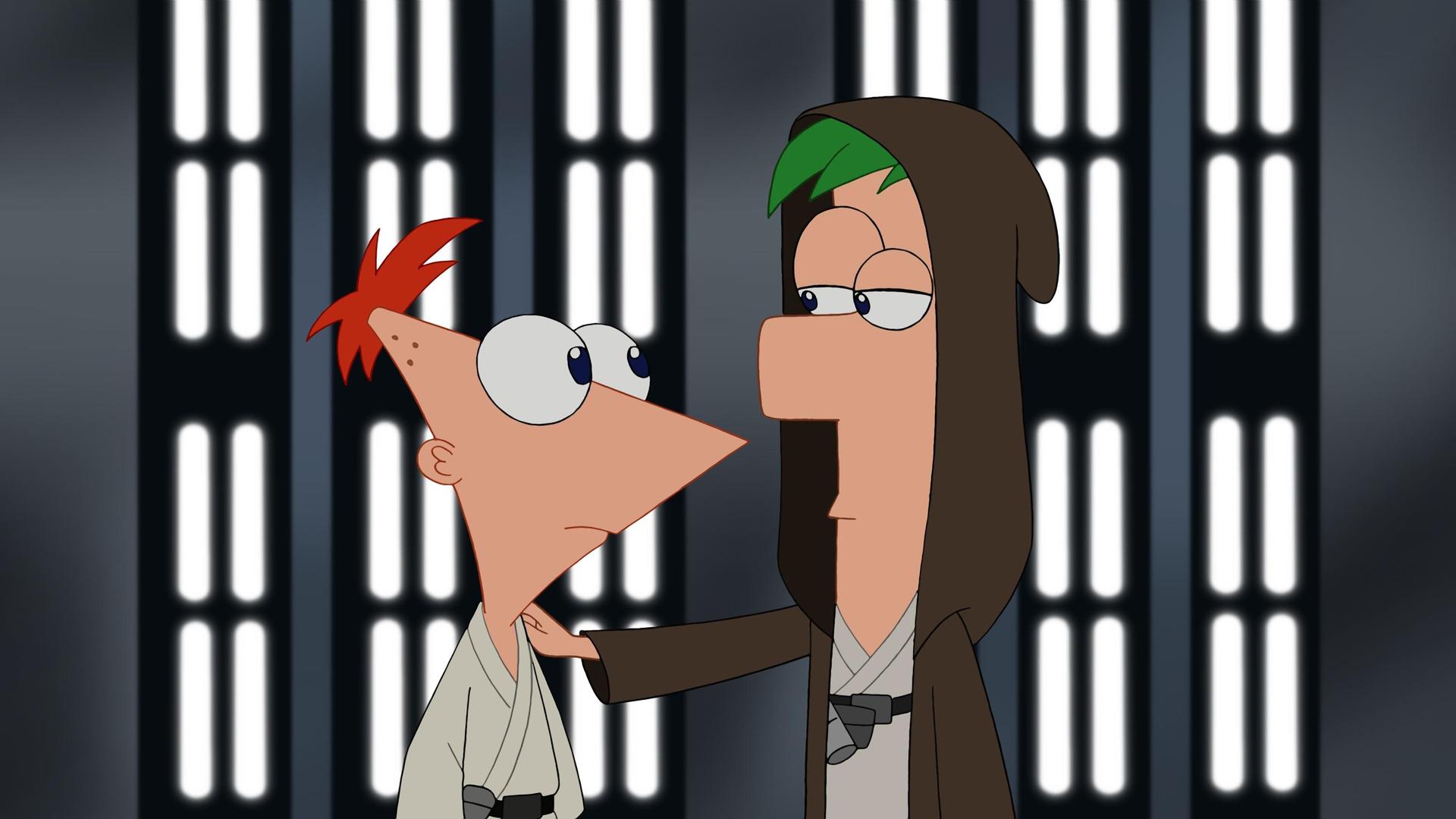 Still from Phineas and Ferb: Star Wars