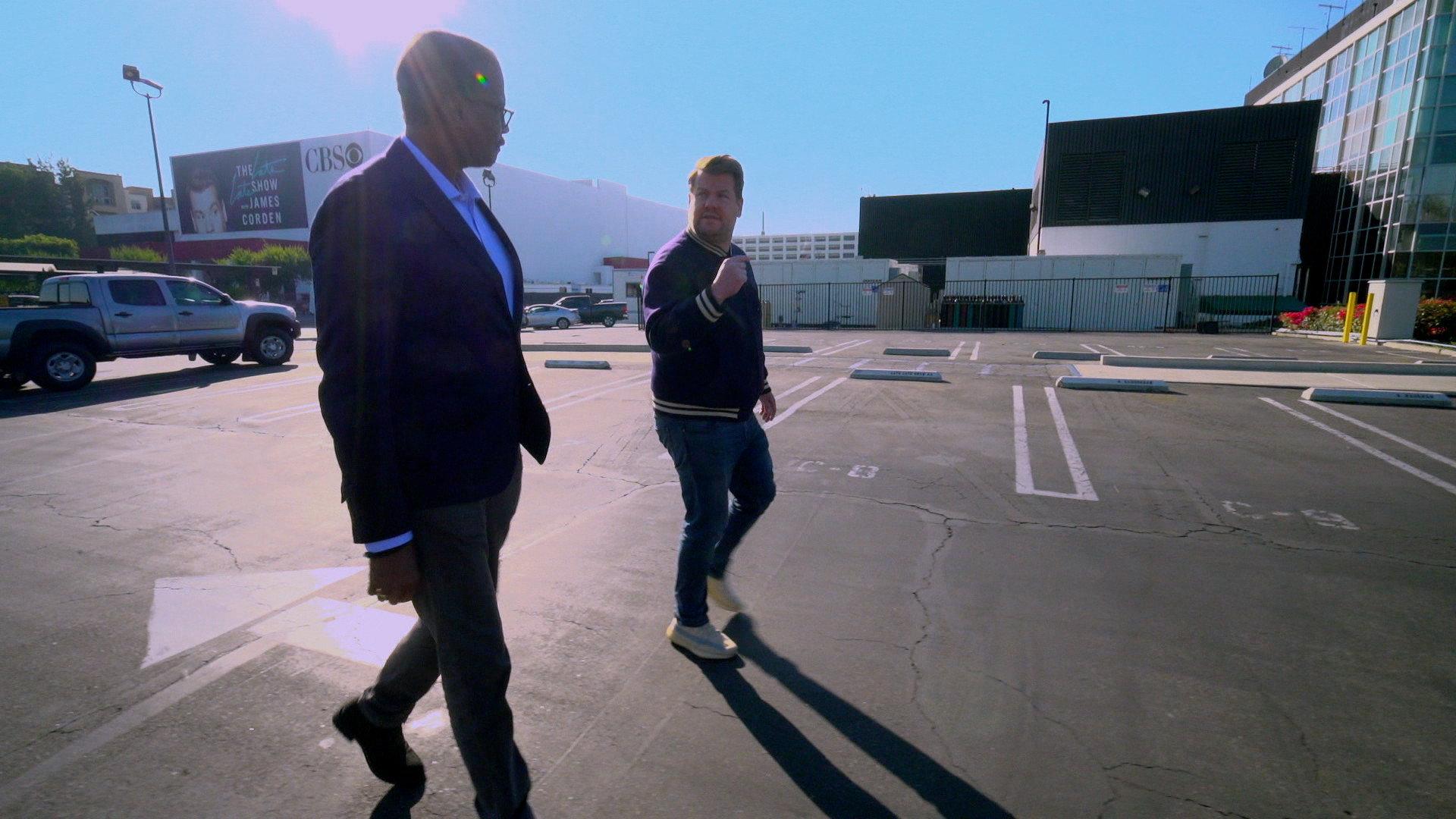 Still from Securing the Election, The Last Slave Ship, James Corden
