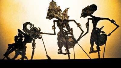 Still from Hearing Aids, Elizabeth Line Trains, Shadow Puppets