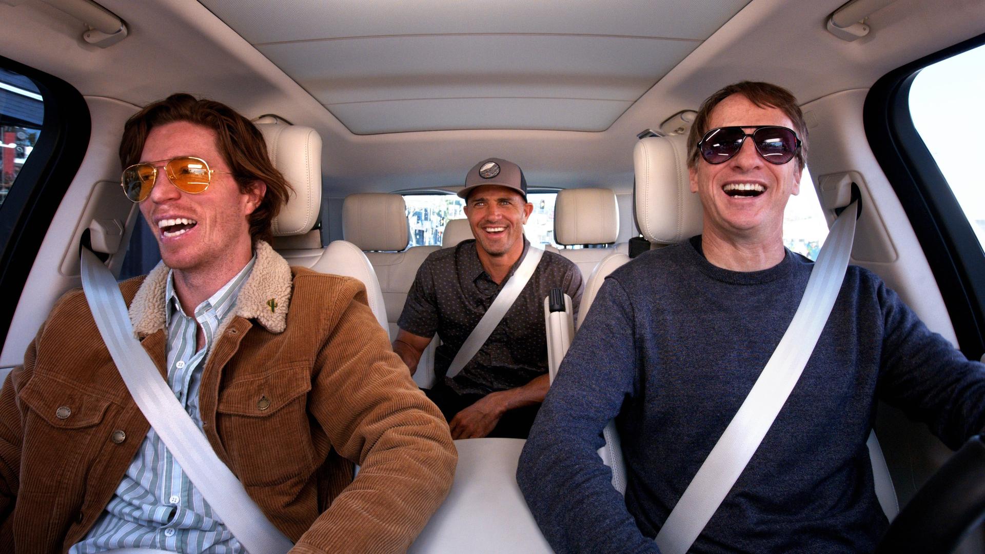 Still from Shaun White, Tony Hawk & Kelly Slater