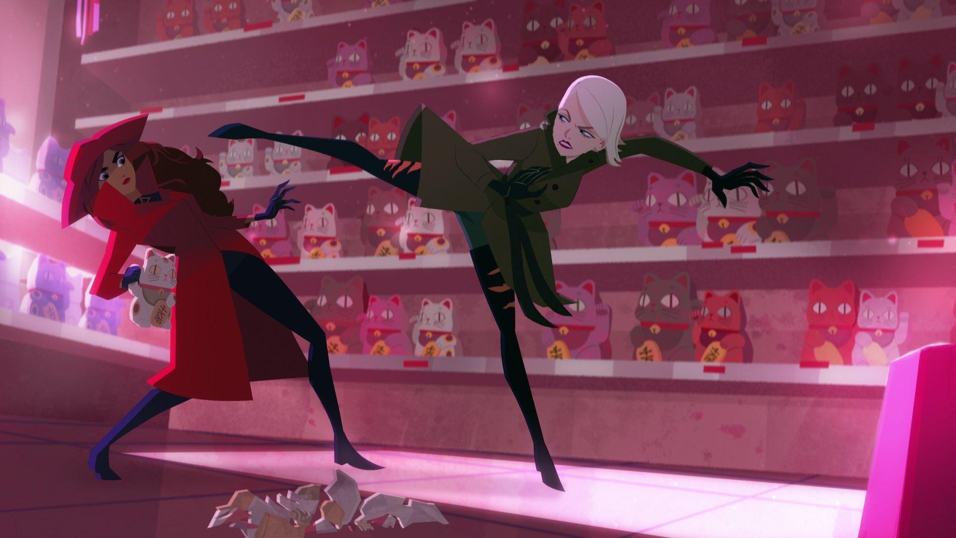 Still from The Lucky Cat Caper