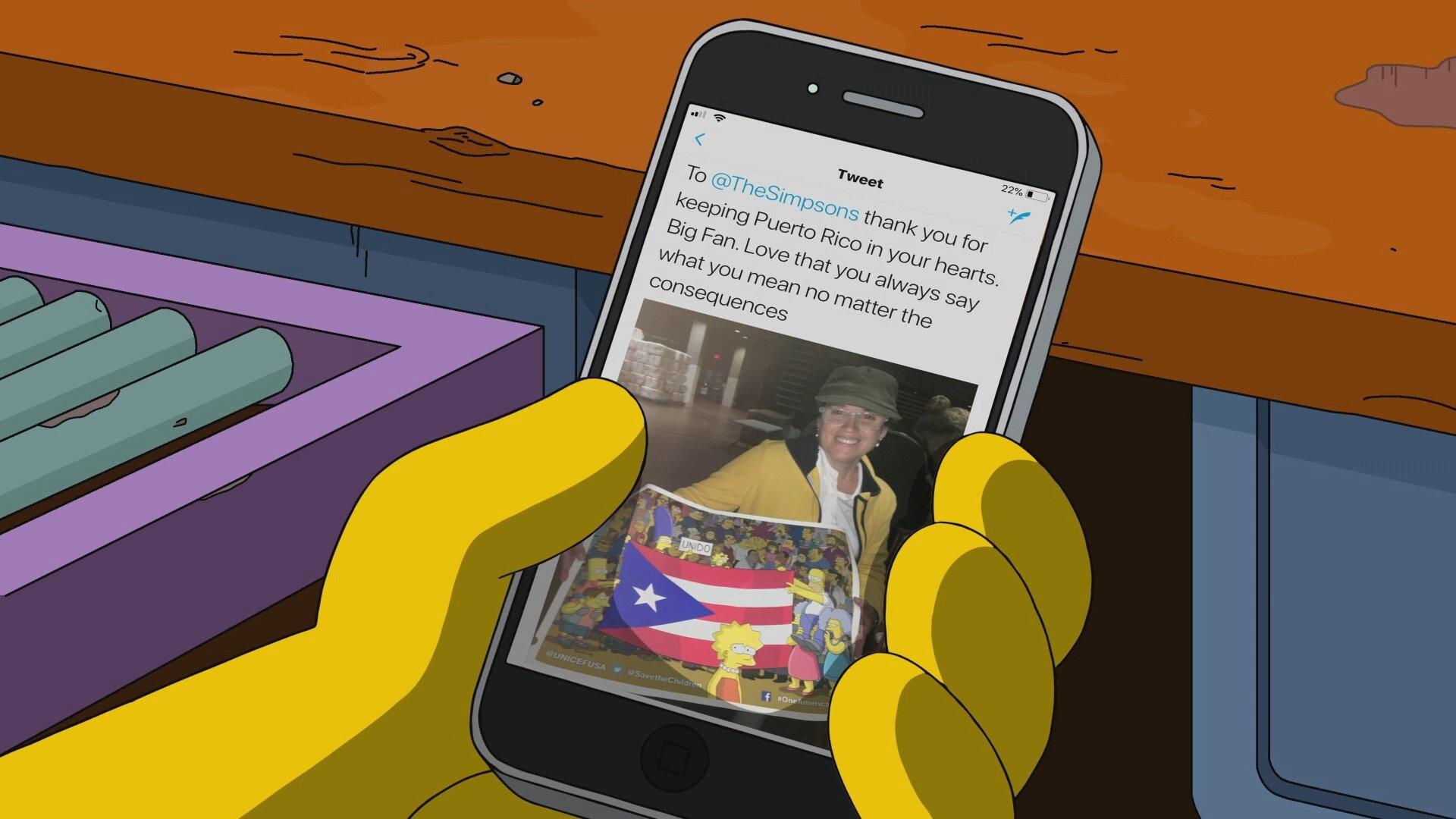Still from A Message from Moe About Puerto Rico