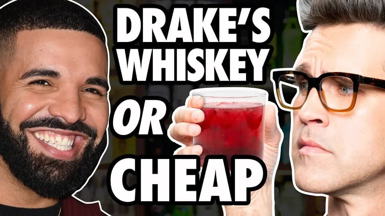 Still from Celebrity Alcohol vs Cheap Alcohol Taste Test