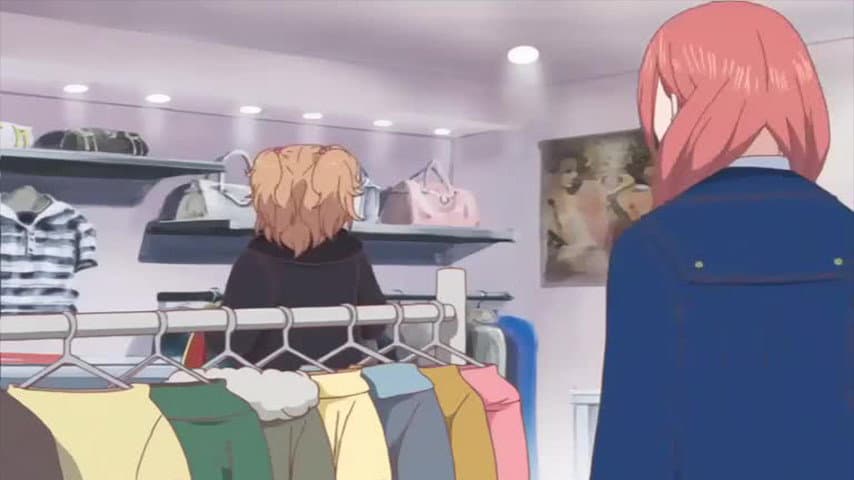 Still from Premonition of Separation?! Risa and Otani Walk Seperate Paths