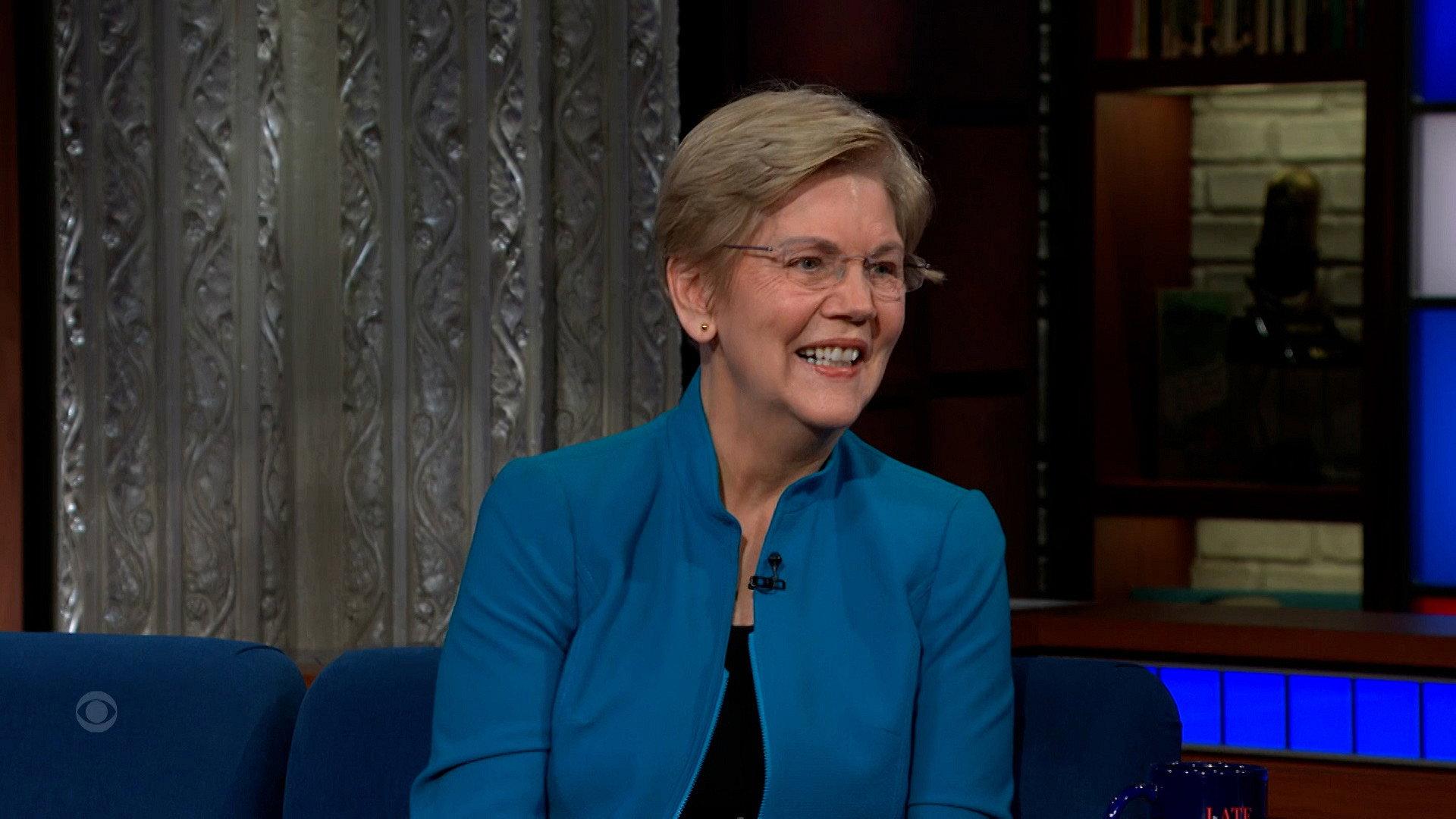 Still from Sen. Elizabeth Warren, Ingrid Andress, Sam Hunt