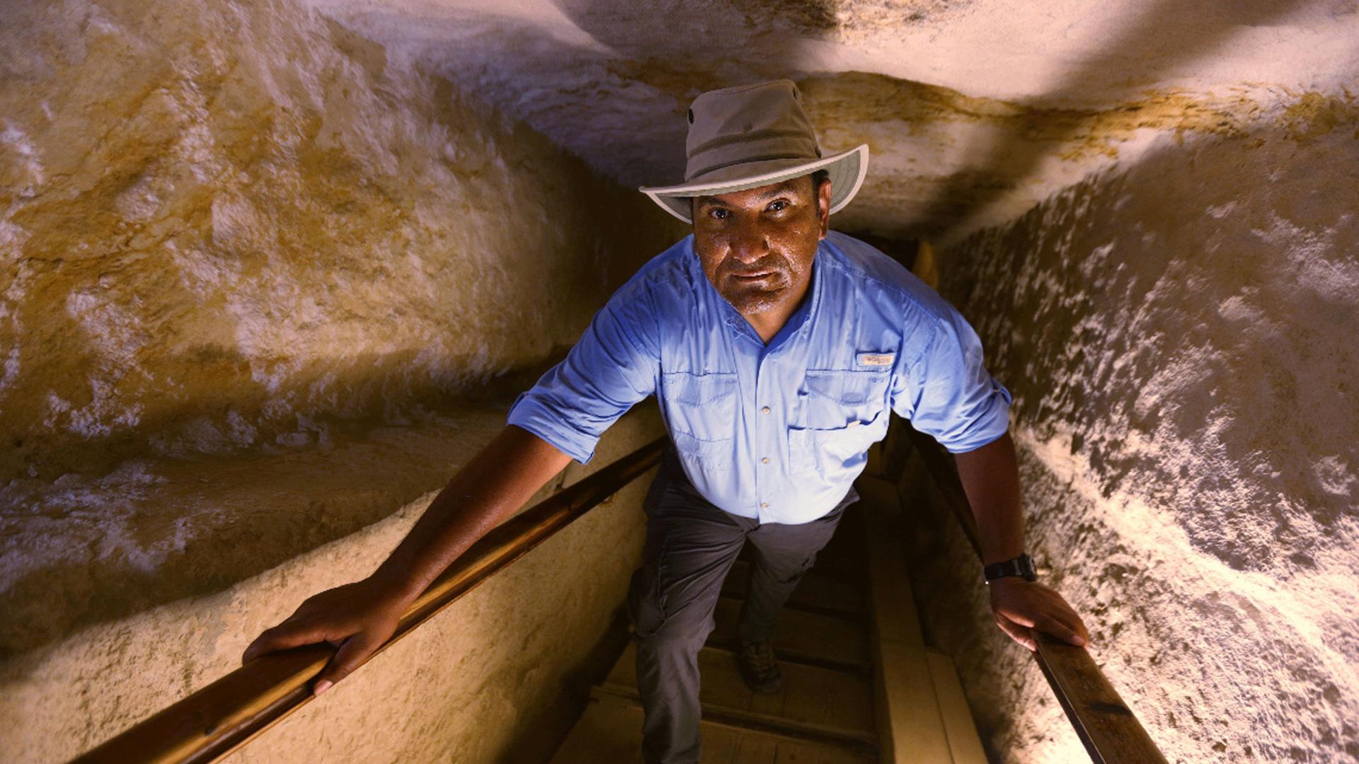Still from Hunt for the Pyramid Tomb