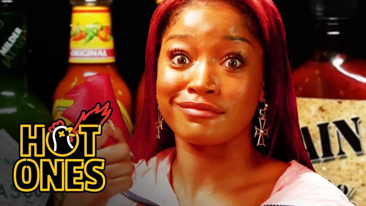 Still from Keke Palmer Laughs Uncontrollably While Eating Spicy Wings