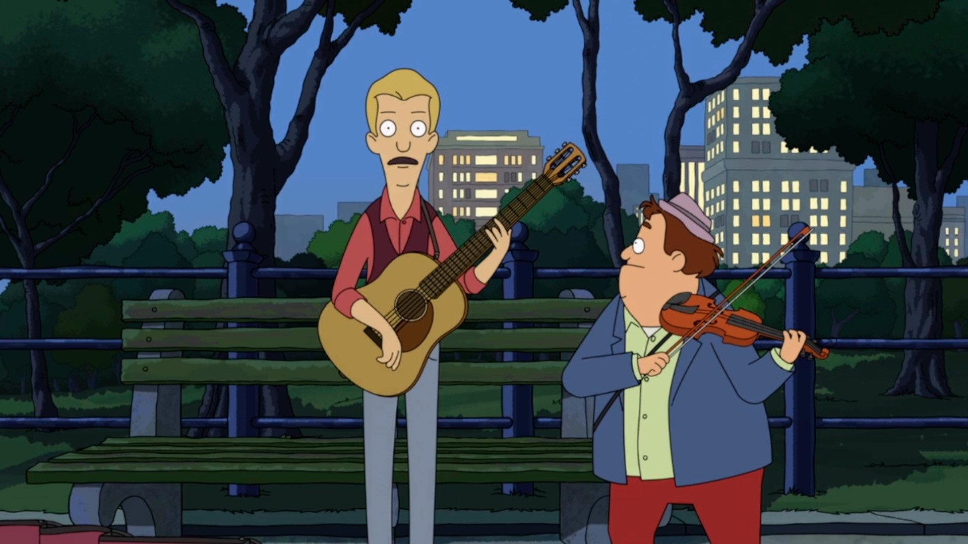 Still from Rival Busker