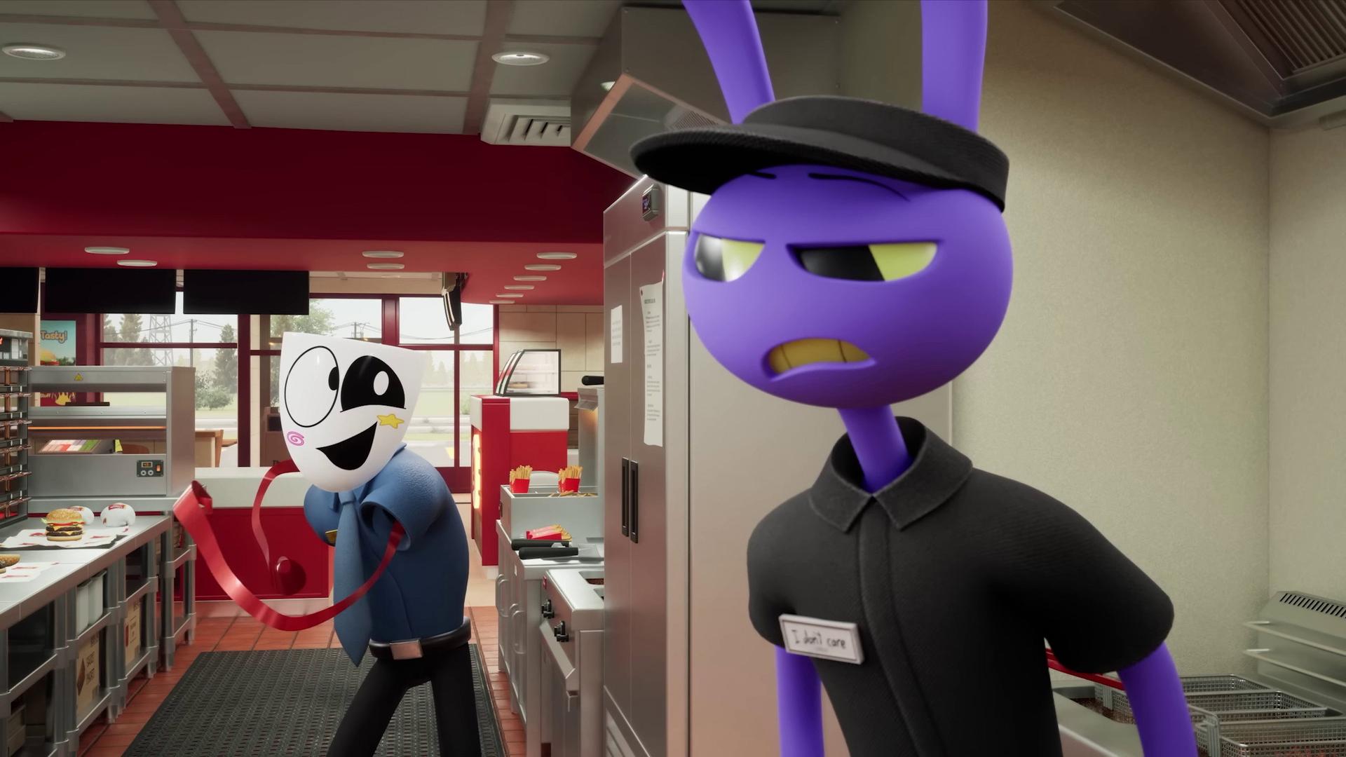 Still from Fast Food Masquerade