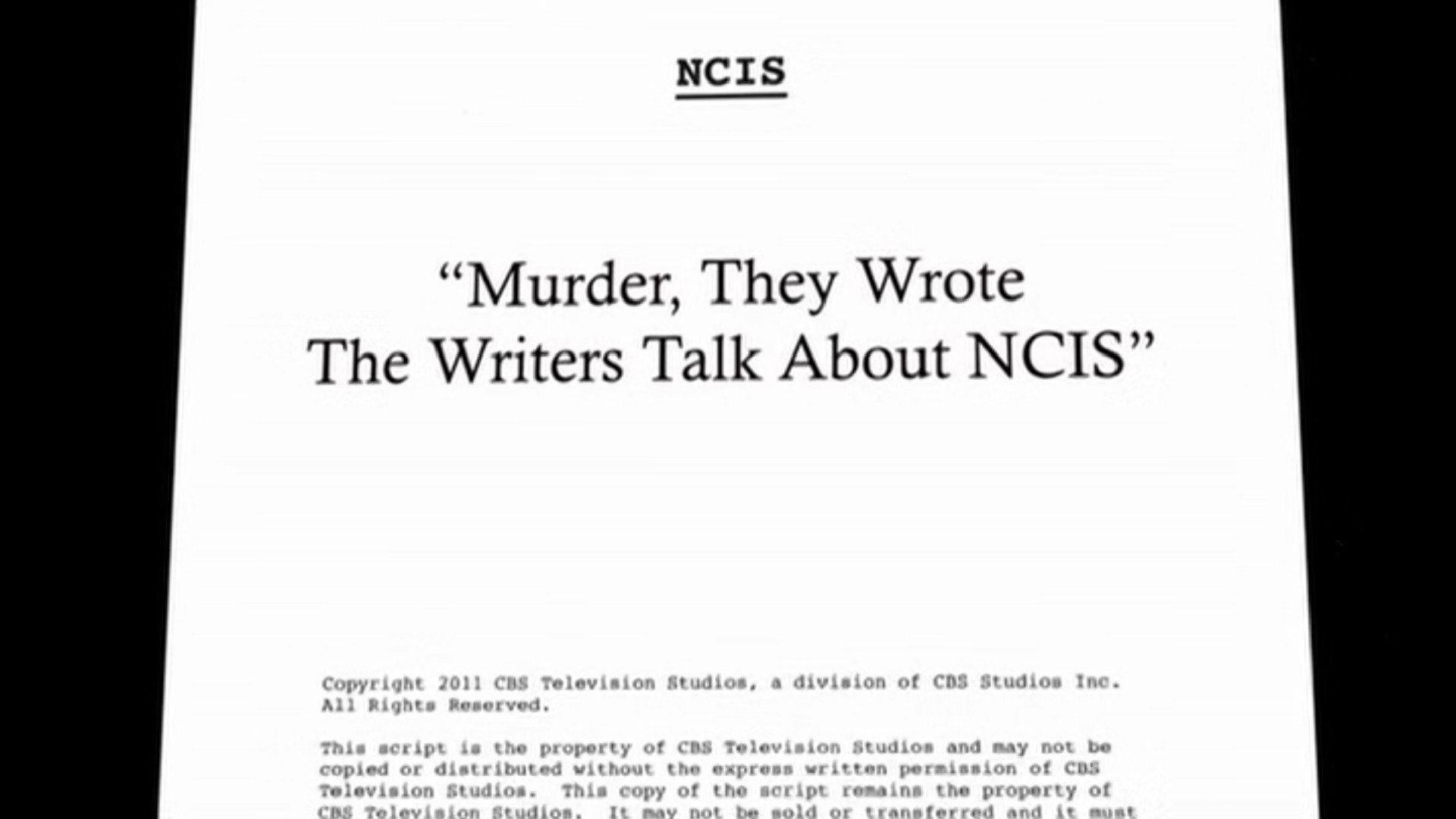 Still from Murder, They Wrote - The Writers Talk About NCIS
