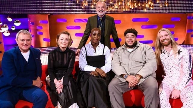 Still from Hugh Bonneville, Lesley Manville, Lashana Lynch, Big Zuu and Sam Ryder