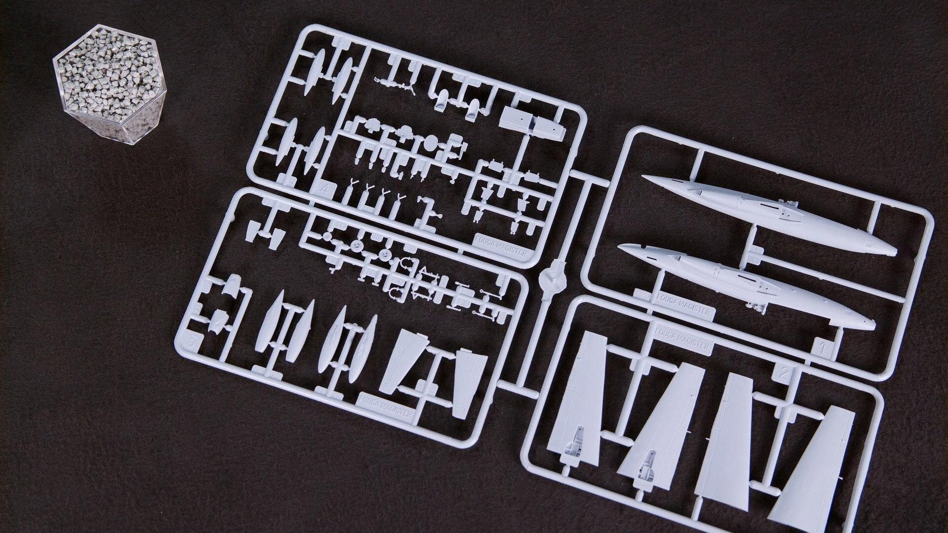 Still from Table Tennis Tables, Plastic Model Kits, Light Microscopes