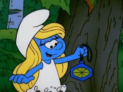 Still from Bewitched, Bothered, and Besmurfed