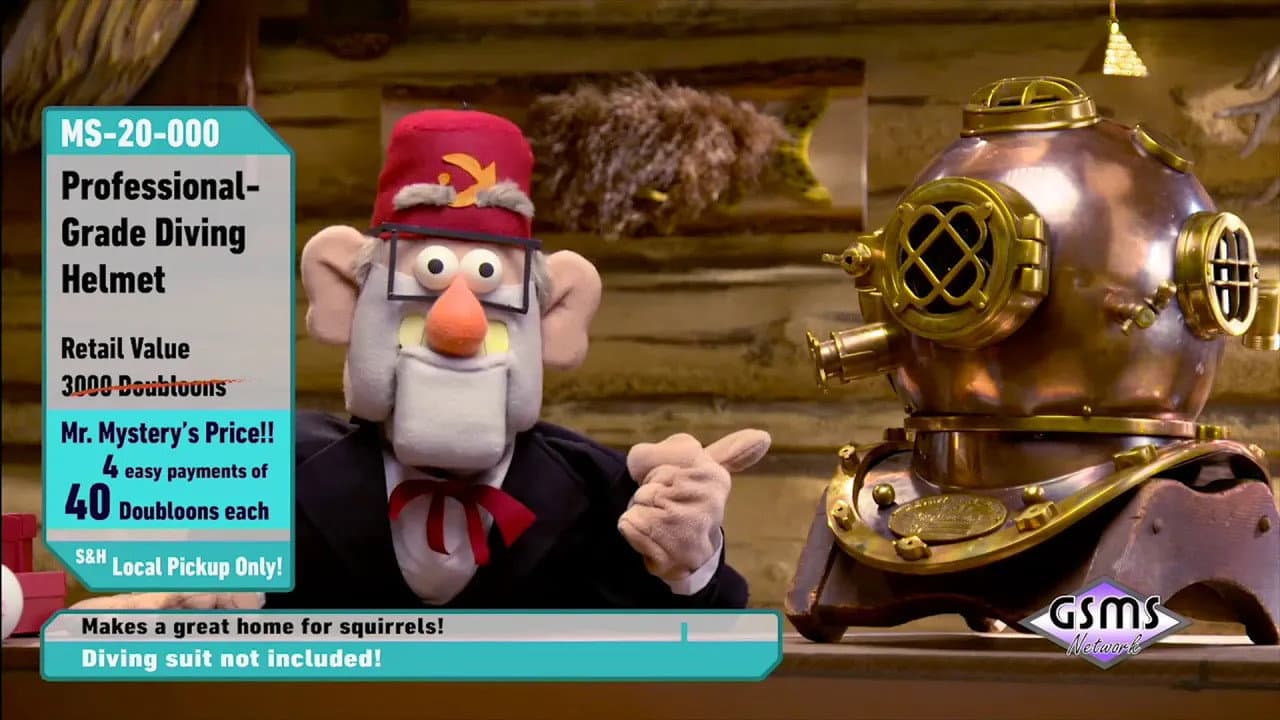 Still from Shop at Home with Mr. Mystery - Diving Helmet