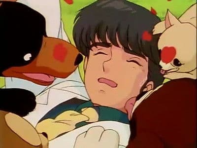 Still from Love all the way. Yagami and Asuna never give up.